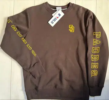 새상품 LL 사이즈 MLB 파드레스 속기모 소매 로고 트레이닝복