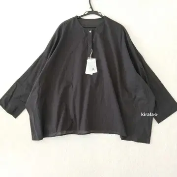 미사용 택 포함 카구레 보일 와이드 풀오버 블라우스