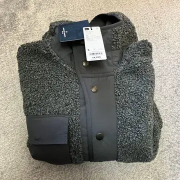 GU ENGINEERED GARMENTS 보아 플리스 스냅 후드티 S