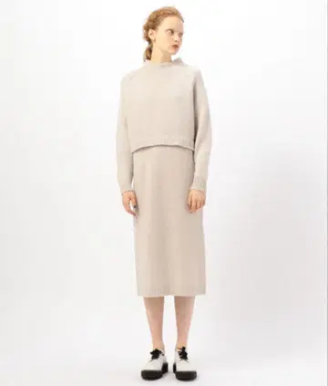 KNOTT 울 캐시미어 니트 원피스