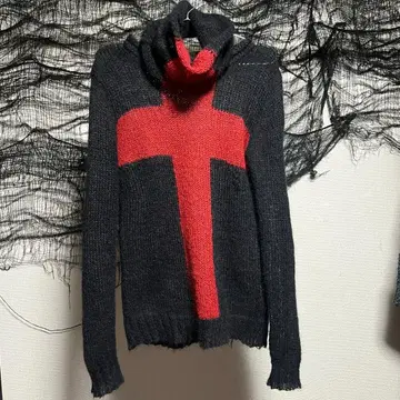 PEACE NOW 크로스 니트