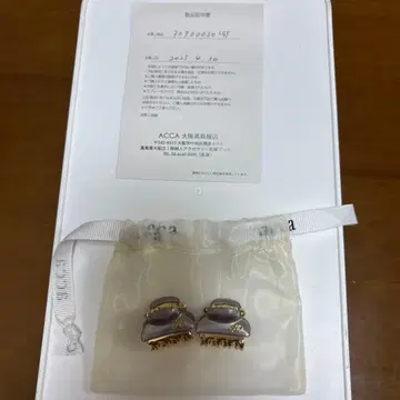 새상품! ACCA 바비 라이트 그레이 미니 헤어 클립