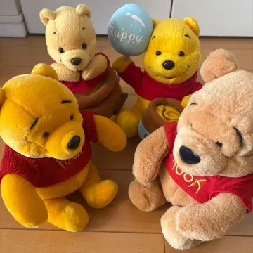 곰돌이 푸 봉제 인형 묶음 판매 레트로