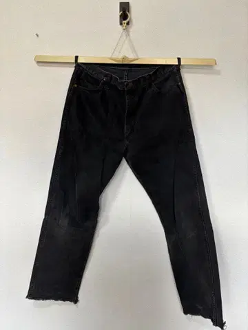 Wrangler 블랙 데님 팬츠