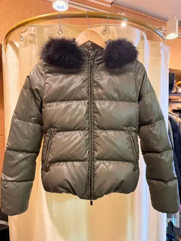 DUVETICA 올리브 그린 다운 자켓