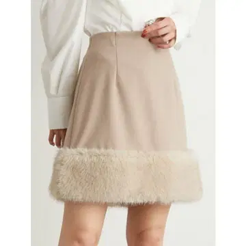 [ Lily Brown ] 에코 퍼 미니 스커트