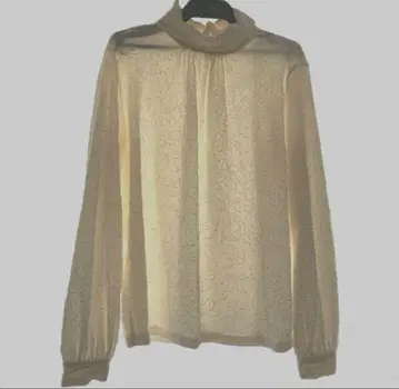 나라 까미체 엠보싱 벨로아 스탠드 카라 블라우스 사이즈 0