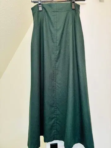IENA 울 롱 스커트 그린