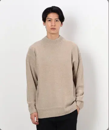 [ COMME CA ISM ] 모크넥 몰 니트 풀오버