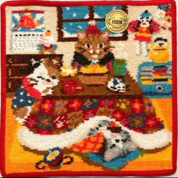 완판템 마타리 코타츠 고양이 페이 페이러 팔로워 한정판 손수건