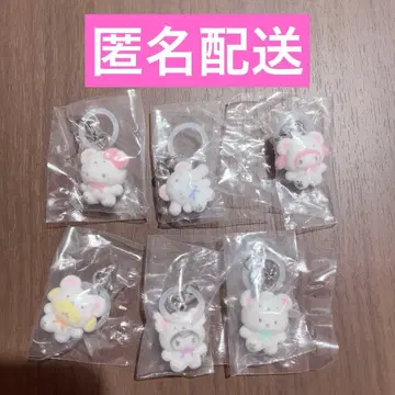 산리오 캐릭터즈 메지루시 액세서리 후와후와 스노우 전6종 컴프