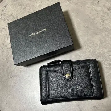 MARY QUANT 접이식 지갑 블랙 지갑