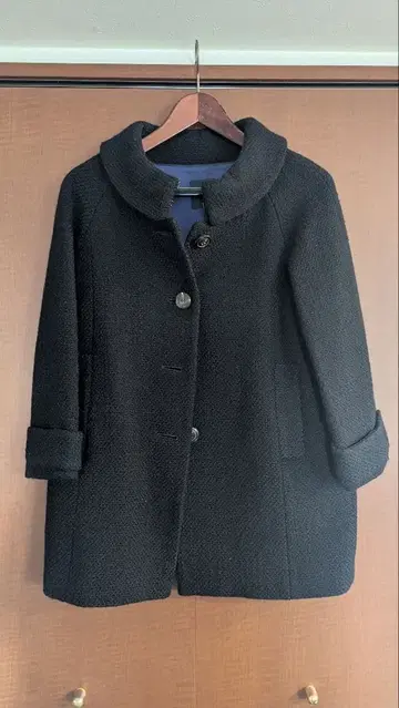 TOMORROWLAND 네이비 울 코트