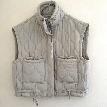 [택 포함 새상품] ZARA 워터 레펠런트 퍼프 베스트 다운 베스트 XS
