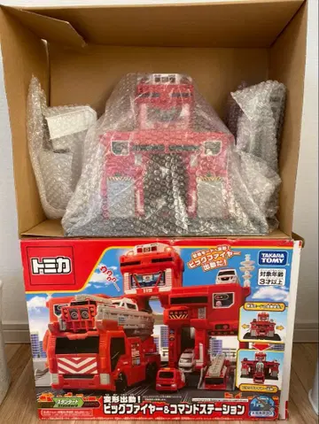 토미카 변형 출동 빅 파이어 커맨드 스테이션 박스 포함
