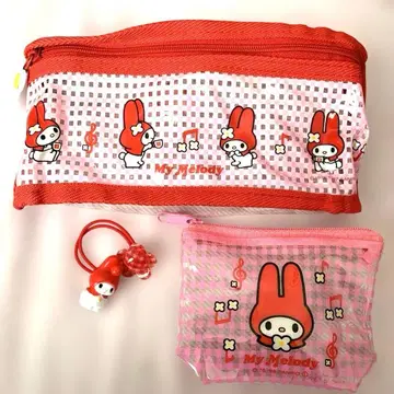 My Melody 파우치 세트 파우치 2개, 헤어밴드