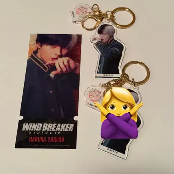 WIND BREAKER 미즈카미 코지 사쿠라 하루카 아크릴 키링 세트