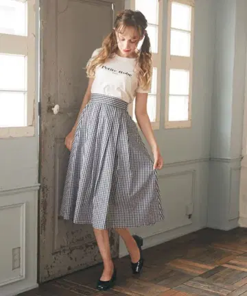 메루카리 시 SALE 개최 중 메종 드 플뢰르 스커트 깅엄 체크 S