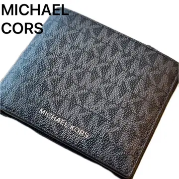 마이클코어스 MICHAEL KORS 이단 접이식 지갑 블랙