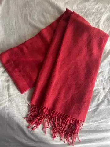 빨간색 핑크 머플러 스톨 구제 의류 유로 빈티지 90s vintage