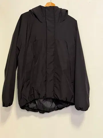 무인양품 워셔블 솜 후드 자켓 L 블랙