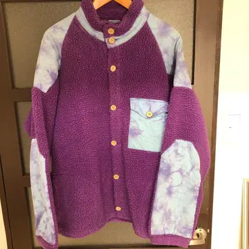 Phatee 플리스 자켓 L 보라색/파랑 타이다이