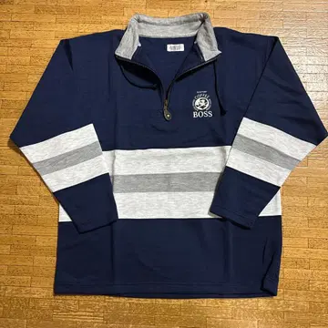 BOSS 네이비/그레이 스트라이프 트레이닝복