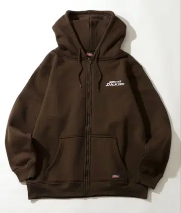 Dickies 속기모 원포인트 로고 집업 후드티
