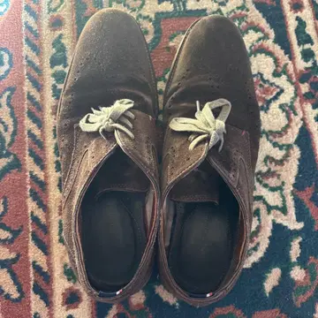 타미힐피거 브라운 스웨이드 신발 인도산 빈티지