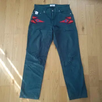 WHIZ LIMITED 다크 그린 팬츠