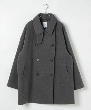 LIPSIM 울리 더블 미들 코트 그레이 새상품