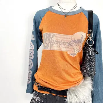 y2k 00s HYSTERIC GLAMOUR 히스걸 래글런 롱T