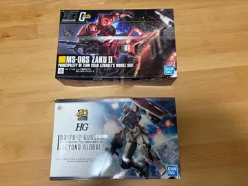 HG 1/144 RX-78-2 GUNDAM MS-06S ZAKU II