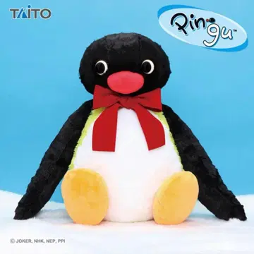 PINGU 핑구 빅 사이즈 복슬복슬 봉제 인형 리본ver. 펭귄 BIG