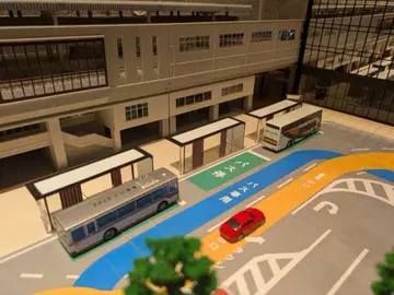 N게이지 자작 스트럭처 버스 정류장 쉘터 3개 세트