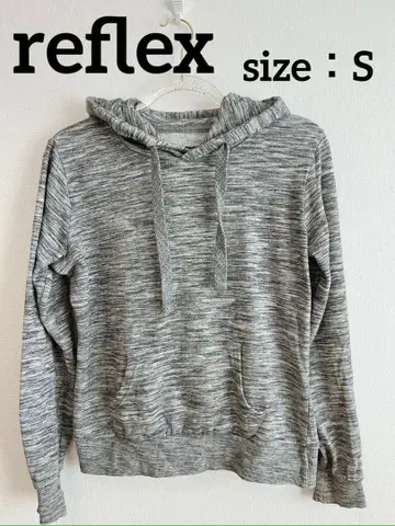 reflex 후드 부착 그레이 후드티 S