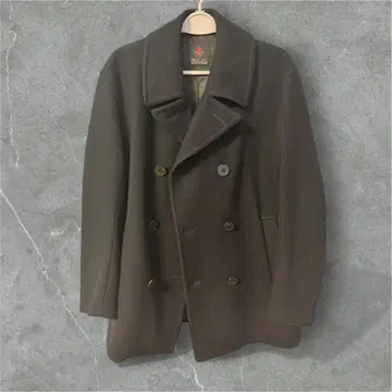 PARLAL 네이비 컬러 피 코트 울 코트