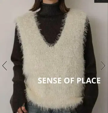 새상품 SENSE OF PLACE 몰 페더 니트 베스트