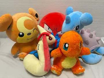 포켓몬 5점 봉제 인형 히메그마 미로카로스 비리리다마 히토카게 라프라스