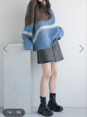 스니커즈 부츠 통굽 스트레치 경량