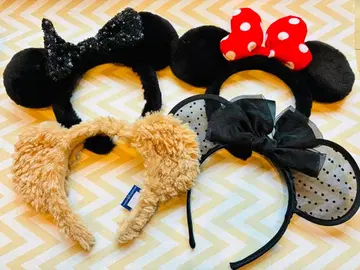 디즈니 미니 더피 머리띠 레이스 4개 세트
