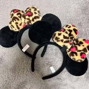 디즈니 머리띠 레오파드 무늬