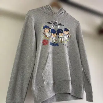 도쿄 시리즈 캐릭터 후드티 그레이