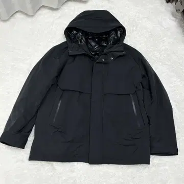 UNIQLO +J 하이브리드 다운 오버 사이즈 후드티 블랙 M 사이즈