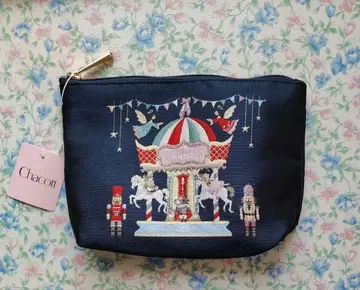 Chacott 회전목마 자수 파우치