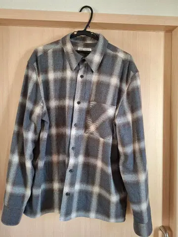 ZARA 긴팔 셔츠 L 사이즈 체크 무늬