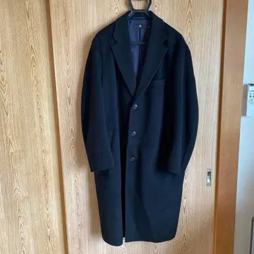 유니클로 +J 캐시미어 블렌드 체스터 코트 (블랙)