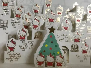 [ 당시물 ] 헬로키티 크리스마스 카드 2002년 산리오