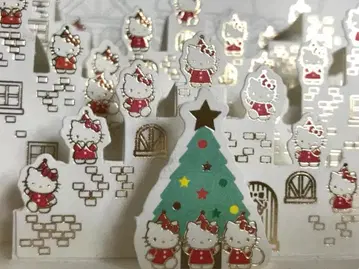 [ 당시물 ] 헬로키티 크리스마스 카드 2002년 산리오