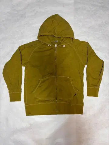 Gohemp 머스타드 컬러 집업 후드티